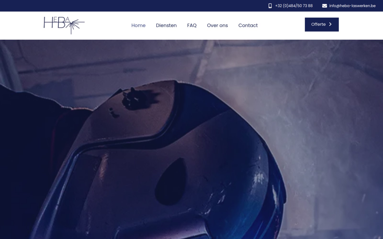 Website op laptop, iPad en iPhone, ontwikkeld door Davy Janssens